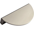 Puxador Gaveta Armário Meia Lua 96mm Níquel Fosco Médio - C3181