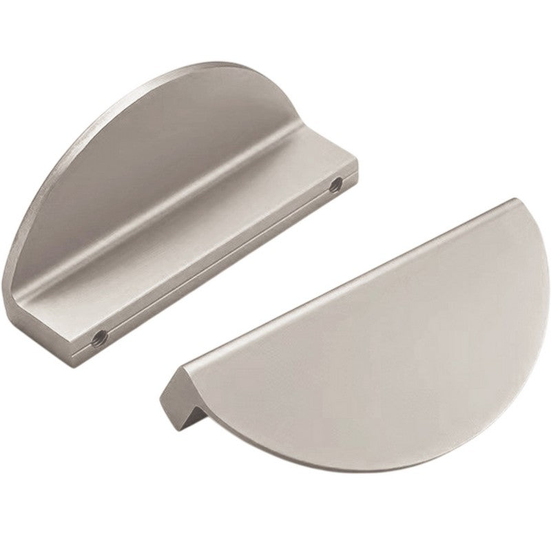 Puxador Meia Lua 96mm Níquel Fosco Médio - C3181