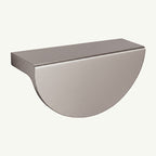 Puxador Gaveta Armário Meia Lua 96mm Níquel Fosco Médio - C3181