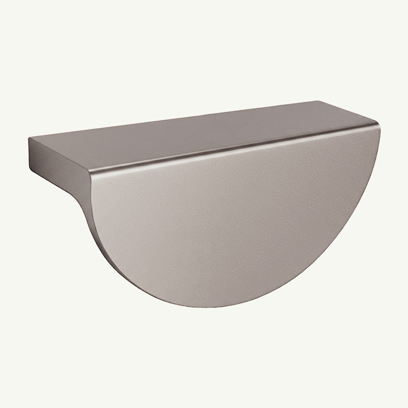 Puxador Meia Lua 96mm Níquel Fosco Médio - C3181