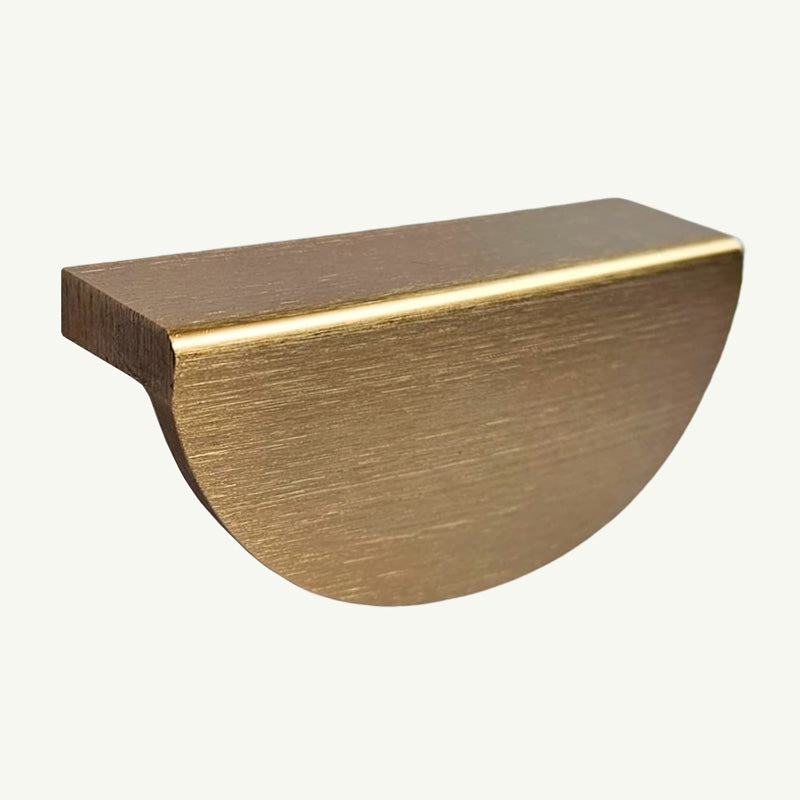 Puxador Gaveta Armário Meia Lua 96mm Dourado Champagne Gold - C3182