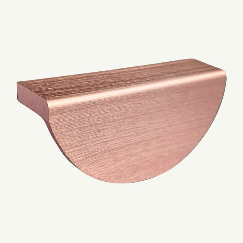 Puxador Meia Lua 96mm Rosê Rosegold Escovado - C3184