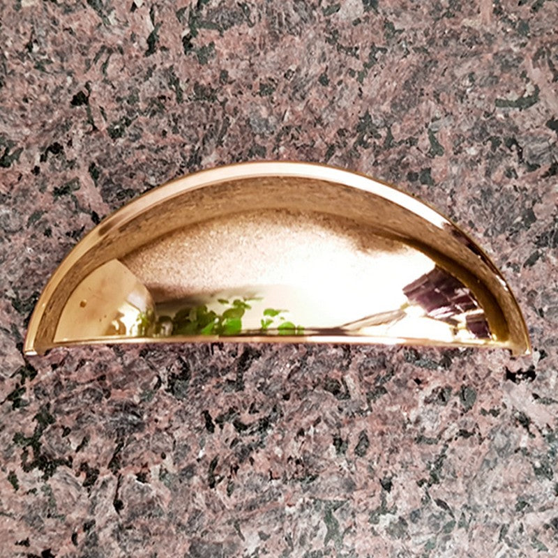 Puxador Metal Concha Dourada Brilho - C3202