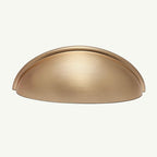 Puxador Metal Concha Dourado Escovado - C3203