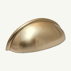 Puxador Metal Concha Dourado Escovado - C3204