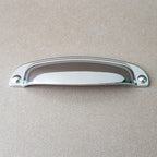 Puxador Metal Concha Cromado 108mm - C3208