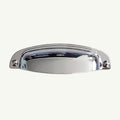 Puxador Metal Concha Cromado 108mm - C3208
