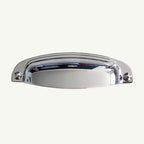 Puxador Metal Concha Cromado 108mm - C3208