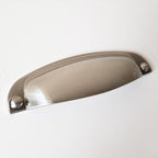 Puxador Metal Concha Níquel Escovado 108mm - C3209