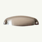 Puxador Metal Concha Níquel Escovado 108mm - C3209