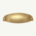 Puxador Metal Concha Dourado Escovado 108mm - C3211