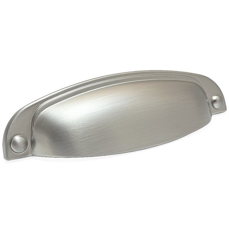 Puxador Metal Concha Níquel Escovado Fosco 108mm - C3213