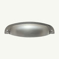 Puxador Metal Concha Níquel Escovado Fosco 108mm - C3213