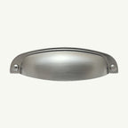 Puxador Metal Concha Níquel Escovado Fosco 108mm - C3213