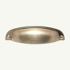 Puxador Metal Concha Dourado Escovado 108mm - C3214