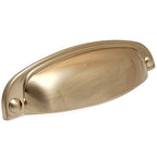 Puxador Metal Concha Dourado Escovado 108mm - C3214
