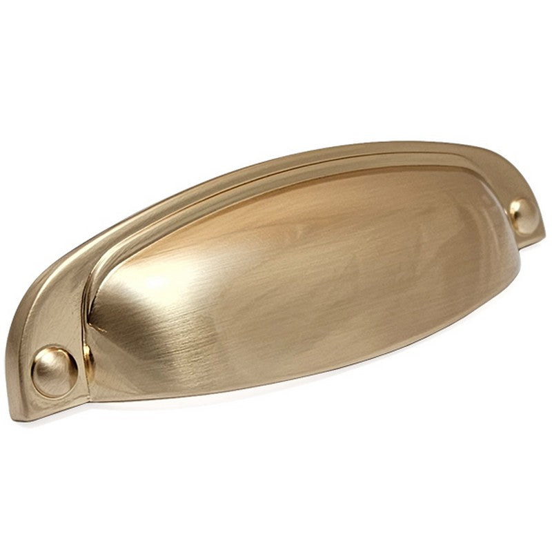 Puxador Metal Concha Dourado Escovado 108mm - C3214