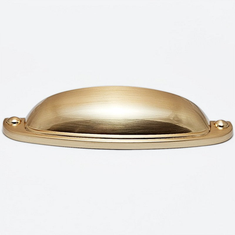 Puxador Metal Concha Dourado Escovado 108mm - C3214