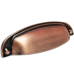Puxador Metal Concha Cobre Antigo Semi Brilho 108mm - C3216