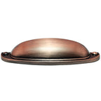 Puxador Metal Concha Cobre Antigo Semi Brilho 108mm - C3216