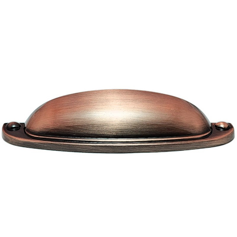 Puxador Metal Concha Cobre Antigo Semi Brilho 108mm - C3216