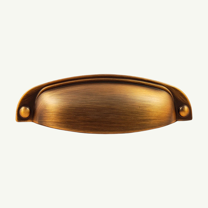 Puxador Metal Concha Café Escovado Fosco - C3225