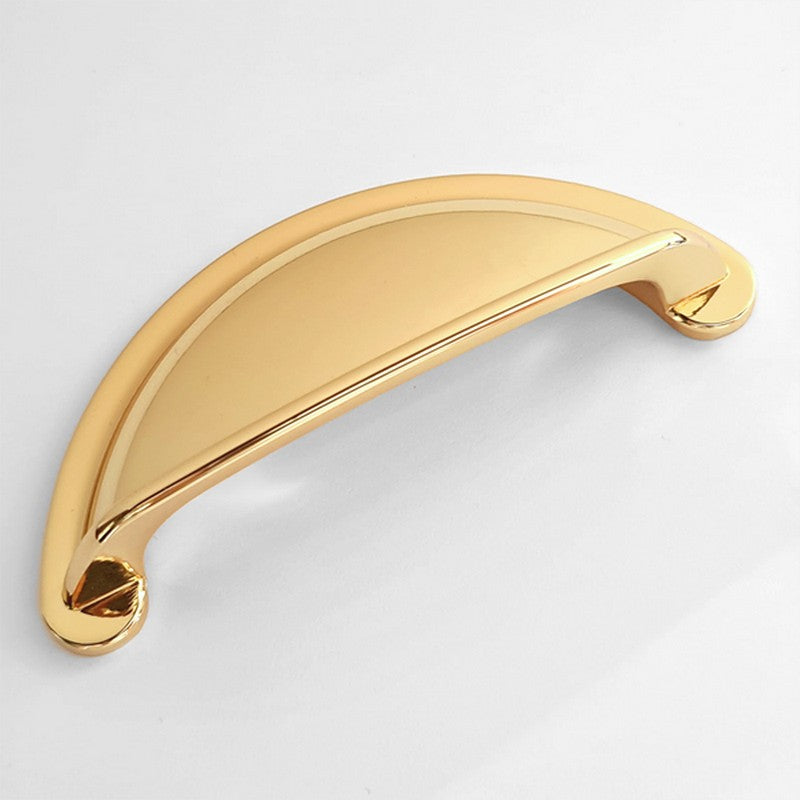 Puxador Metal Concha Dourado Brilho - C3226