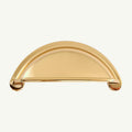 Puxador Metal Concha Dourado Brilho - C3226