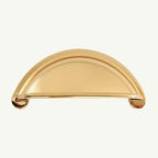 Puxador Metal Concha Dourado Brilho - C3226