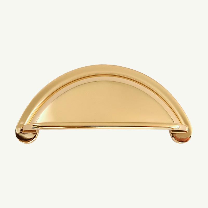 Puxador Metal Concha Dourado Brilho - C3226