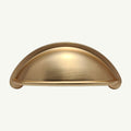 Puxador Metal Concha Dourado Escovado - C3227