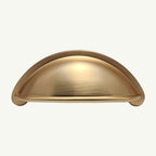 Puxador Metal Concha Dourado Escovado - C3227