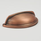Puxador Metal Concha Cobre Antigo Fosco - C3229