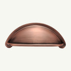 Puxador Metal Concha Cobre Antigo Fosco - C3229
