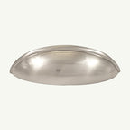 Puxador Metal Concha Níquel Escovado Fosco 84mm - C3246