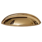 Puxador Metal Concha Dourado Brilho 84mm - C3247