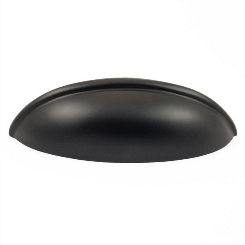 Puxador Metal Concha Preto Fosco 84mm - C3251