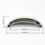 Puxador Metal Concha Cromado 84mm - C3252