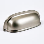 Puxador Metal Concha Níquel Escovado Fosco 88mm - C3253