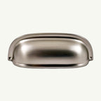 Puxador Metal Concha Níquel Escovado Fosco 88mm - C3253