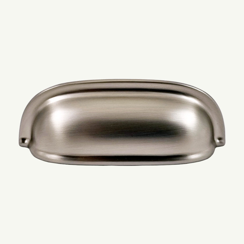 Puxador Metal Concha Níquel Escovado Fosco 88mm - C3253