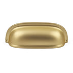 Puxador Metal Concha Dourado Fosco 88mm - C3255