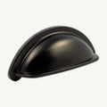 Puxador Metal Concha Preto Fosco - C3259