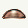 Puxador Metal Concha Cobre Antigo - C3266