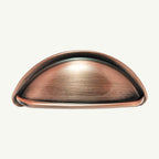 Puxador Metal Concha Cobre Antigo - C3266