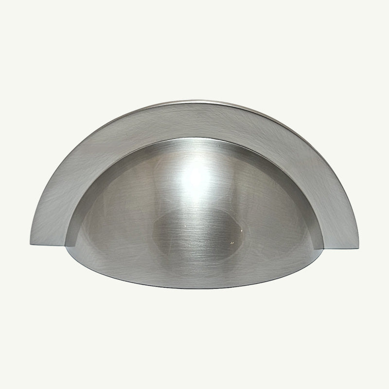 Puxador Concha Níquel Escovado 98mm - C3268