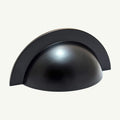 Puxador Concha Preto Fosco 98mm - C3271