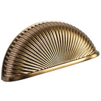 Puxador Concha Dourado Ouro Velho 98mm - C3273