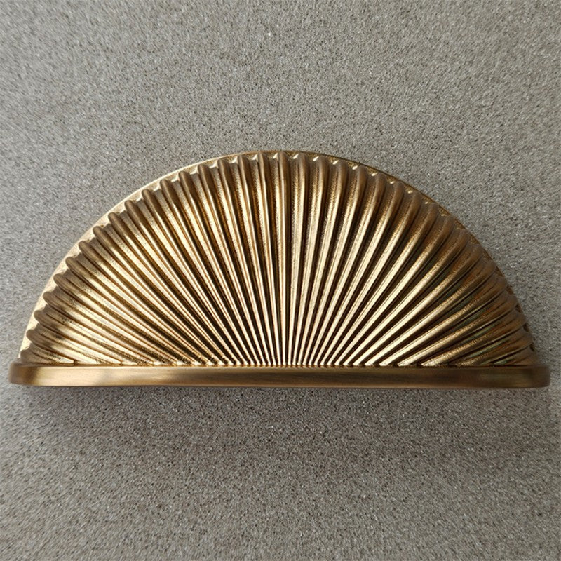 Puxador Concha Dourado Ouro Velho 98mm - C3273