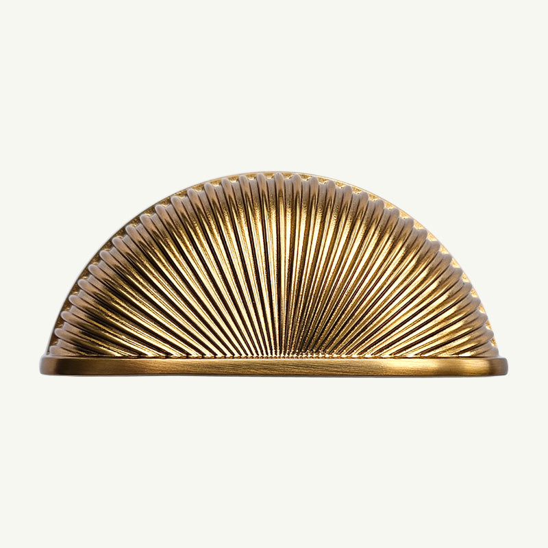 Puxador Concha Dourado Ouro Velho 98mm - C3273